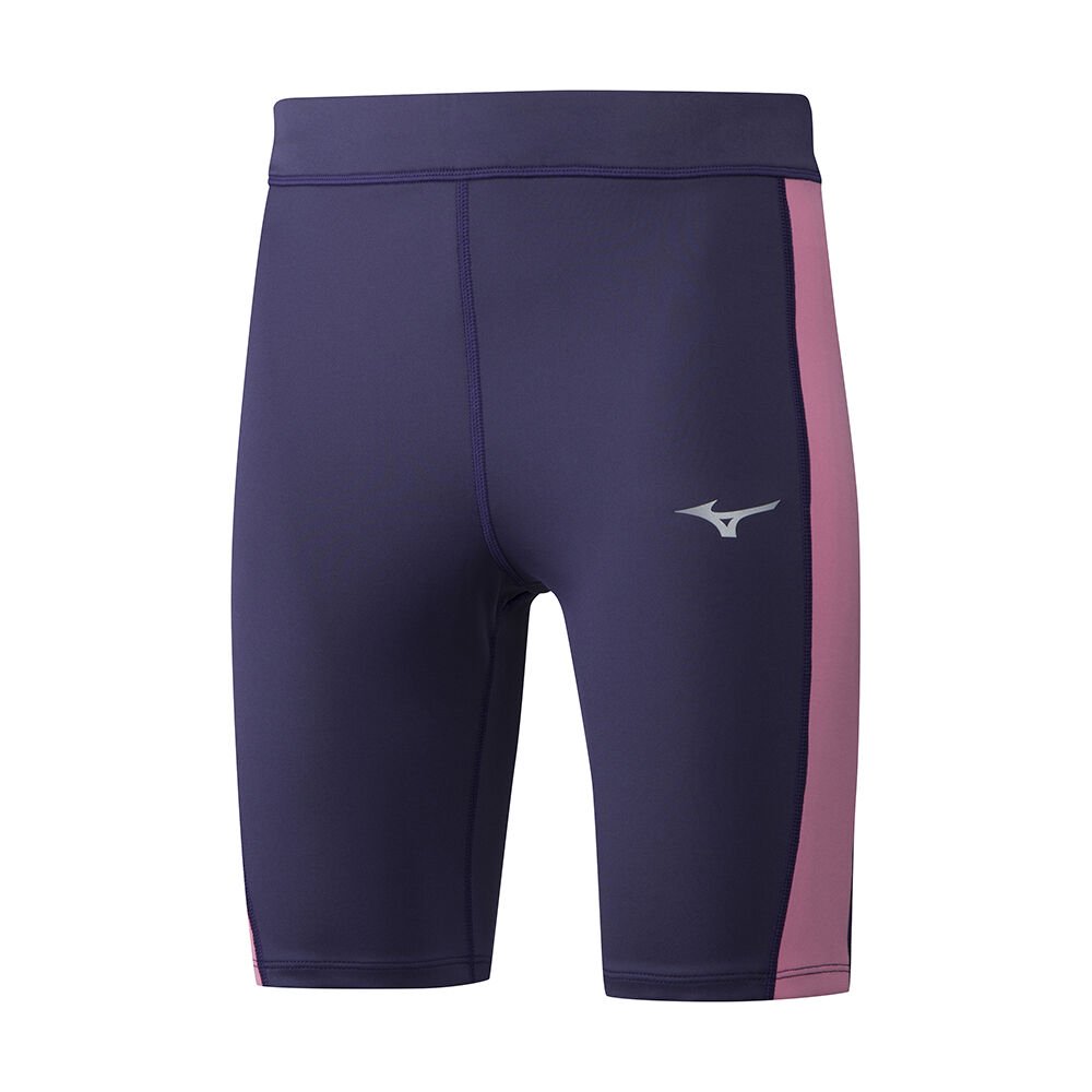 Women's Mizuno Tights Peacock Impulse Core Mid Apparel - J2GB972812